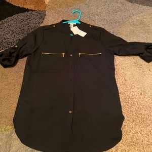Calvin Klein new with tags button down dress blouse